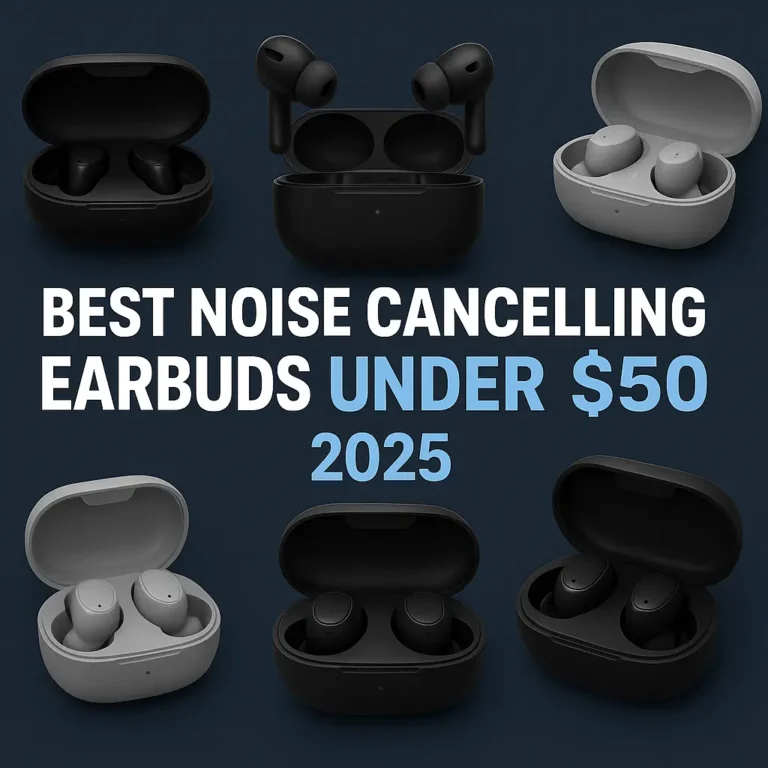 Best Noise Cancelling Earbuds Under $50 – 2025