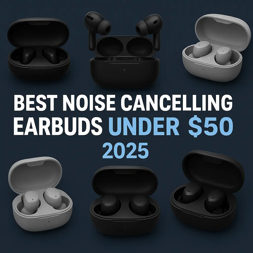 Best Noise Cancelling Earbuds Under $50 – 2025